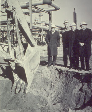 Officials on hand to mark the start of construction at British American's Clarkson Refinery